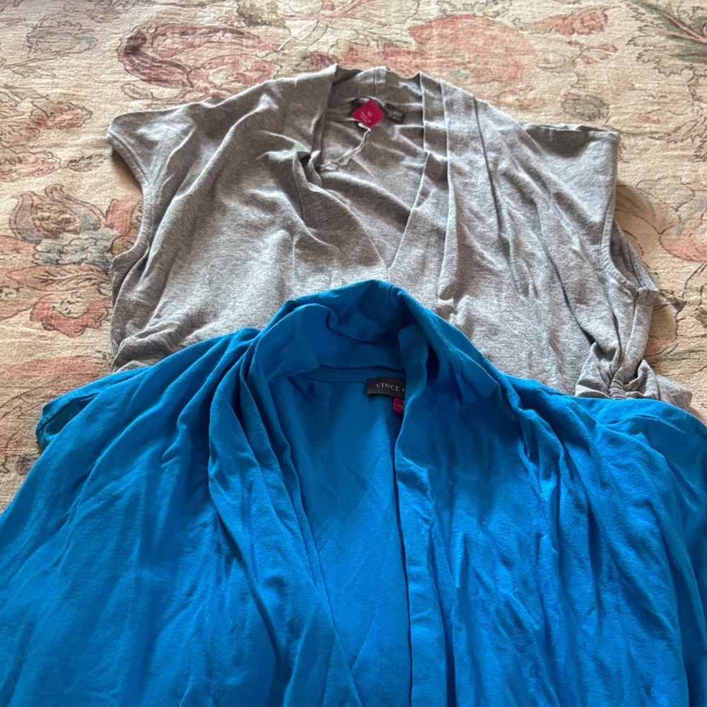 Vince Camuto Gray and Blue Women Tops